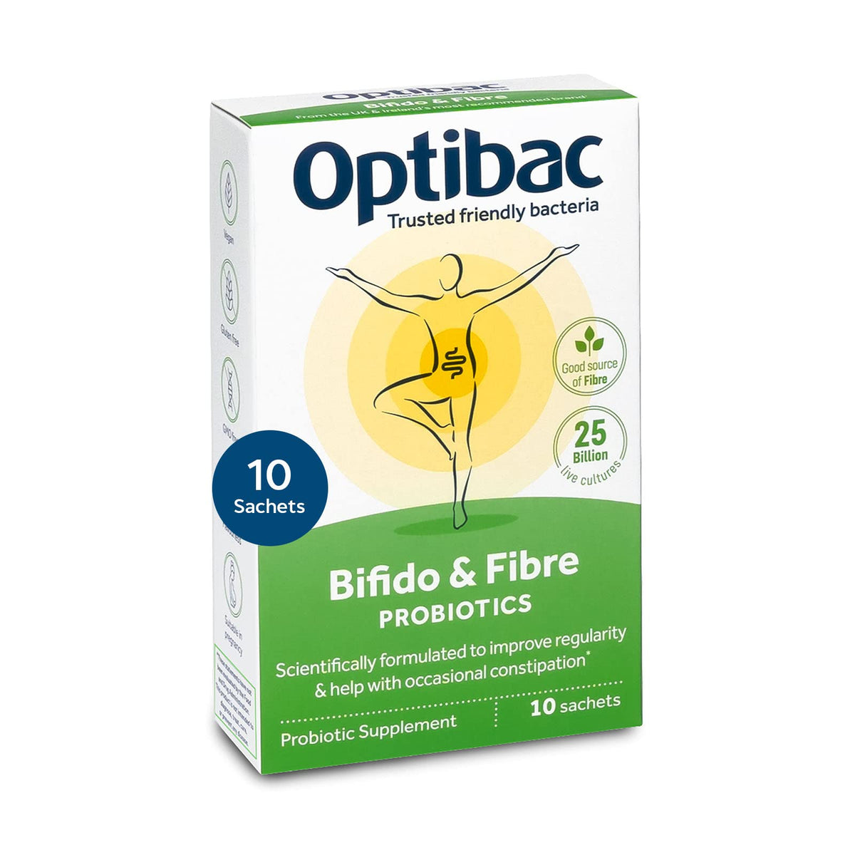 Optibac Probiotics Bifido & Fibre Vegan - 10 Sachets