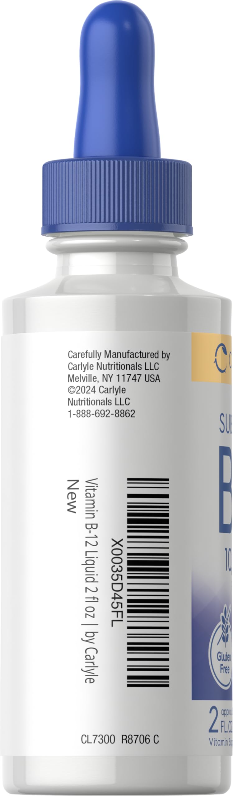 Carlyle Vitamin B12 Sublingual Liquid Drops 10,000 mcg - 2 fl oz - image 3