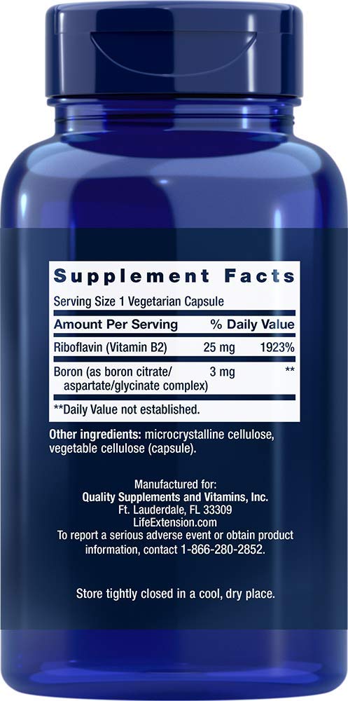 Life Extension Boron 3mg 180 Vegetarian Capsules - Triple Boron Complex