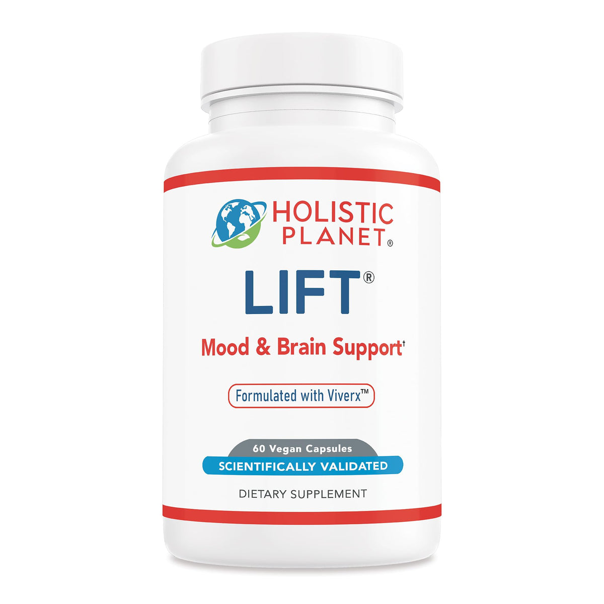 Holistic Planet Lift Brain Support Nootropic - 60 Capsules