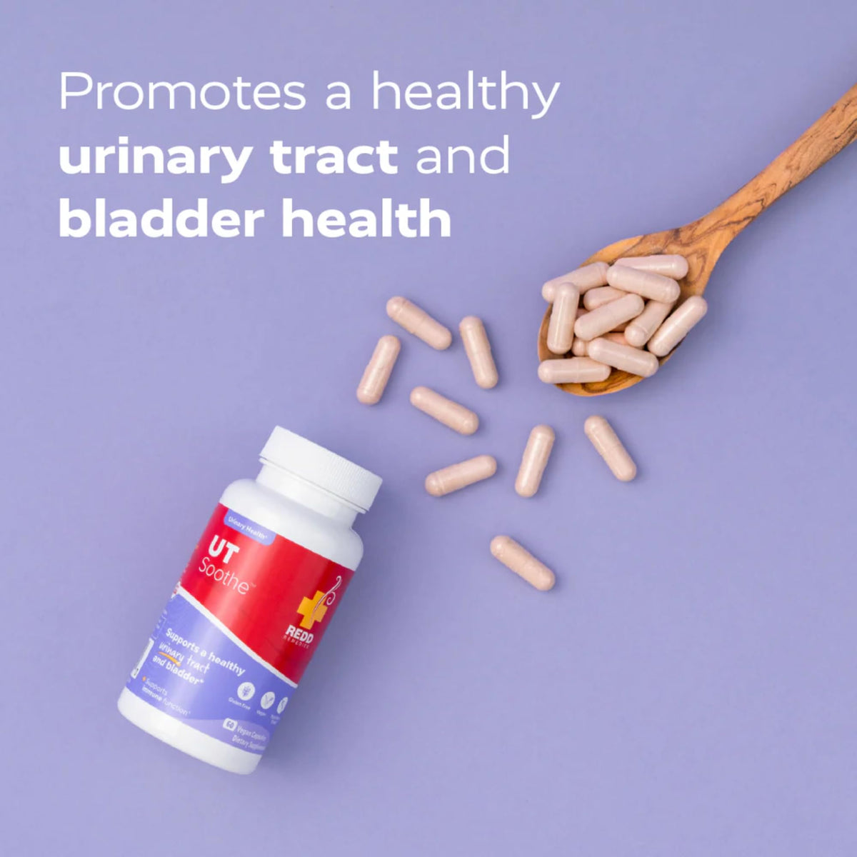 Redd Remedies UT Soothe Urinary Tract Support - 60 Vegetarian Capsules - image 3