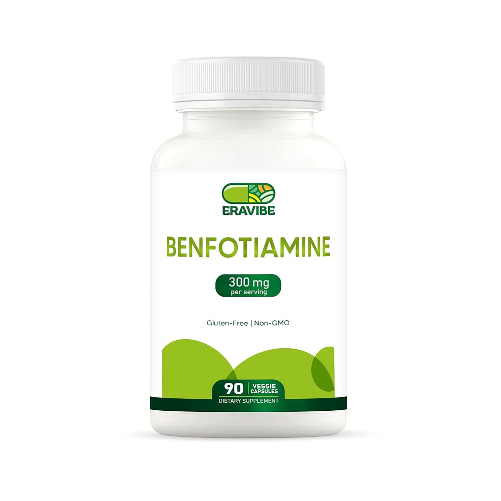 ERAVIBE Benfotiamine 300mg Vitamin B1 - 90 Vegetarian Capsules