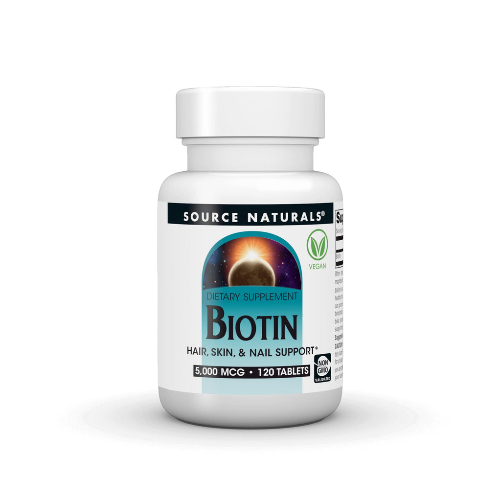 Source Naturals Biotin 5000mcg - 120 Tablets