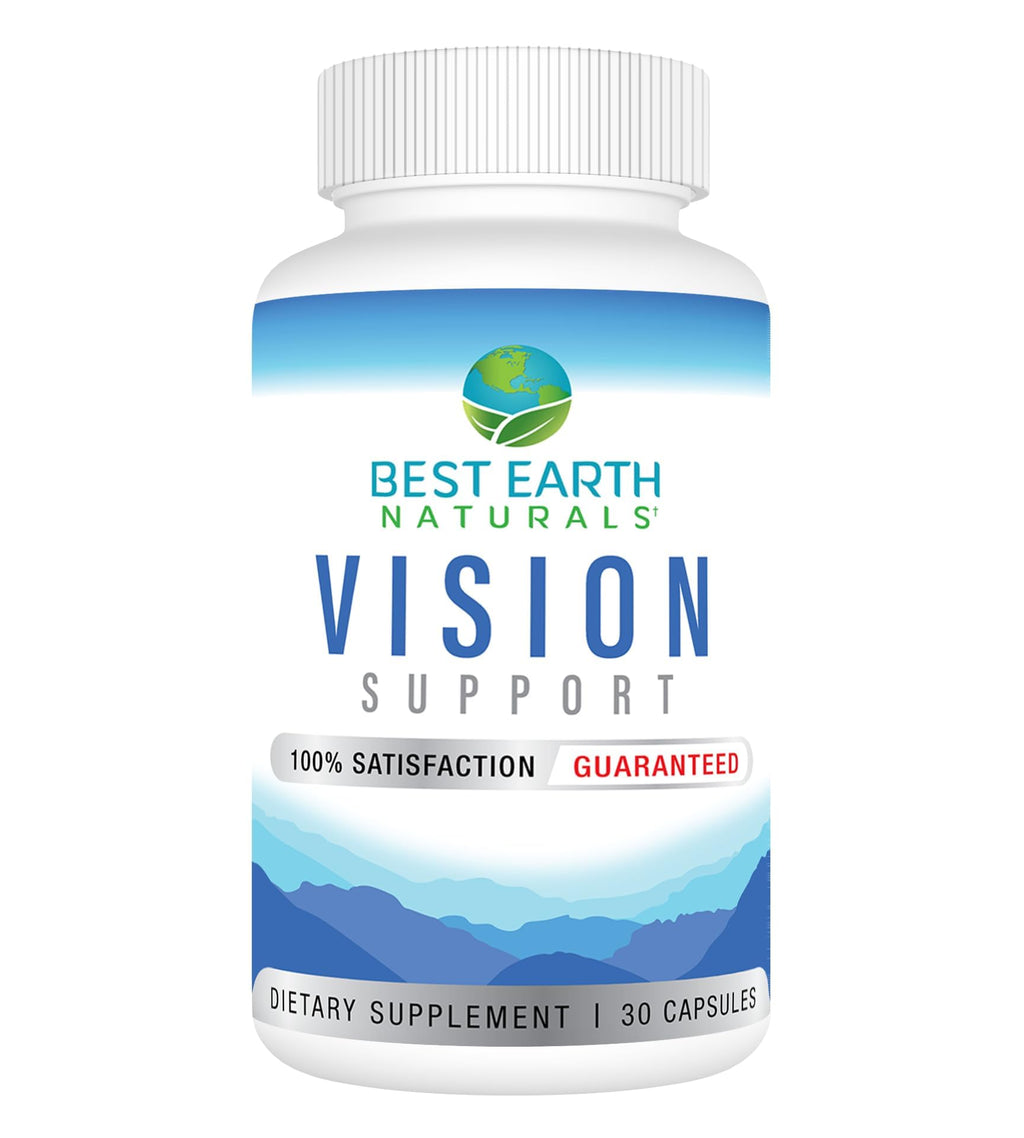 Best Earth Naturals Vision Support Formula with Lutein - 30 Capsules