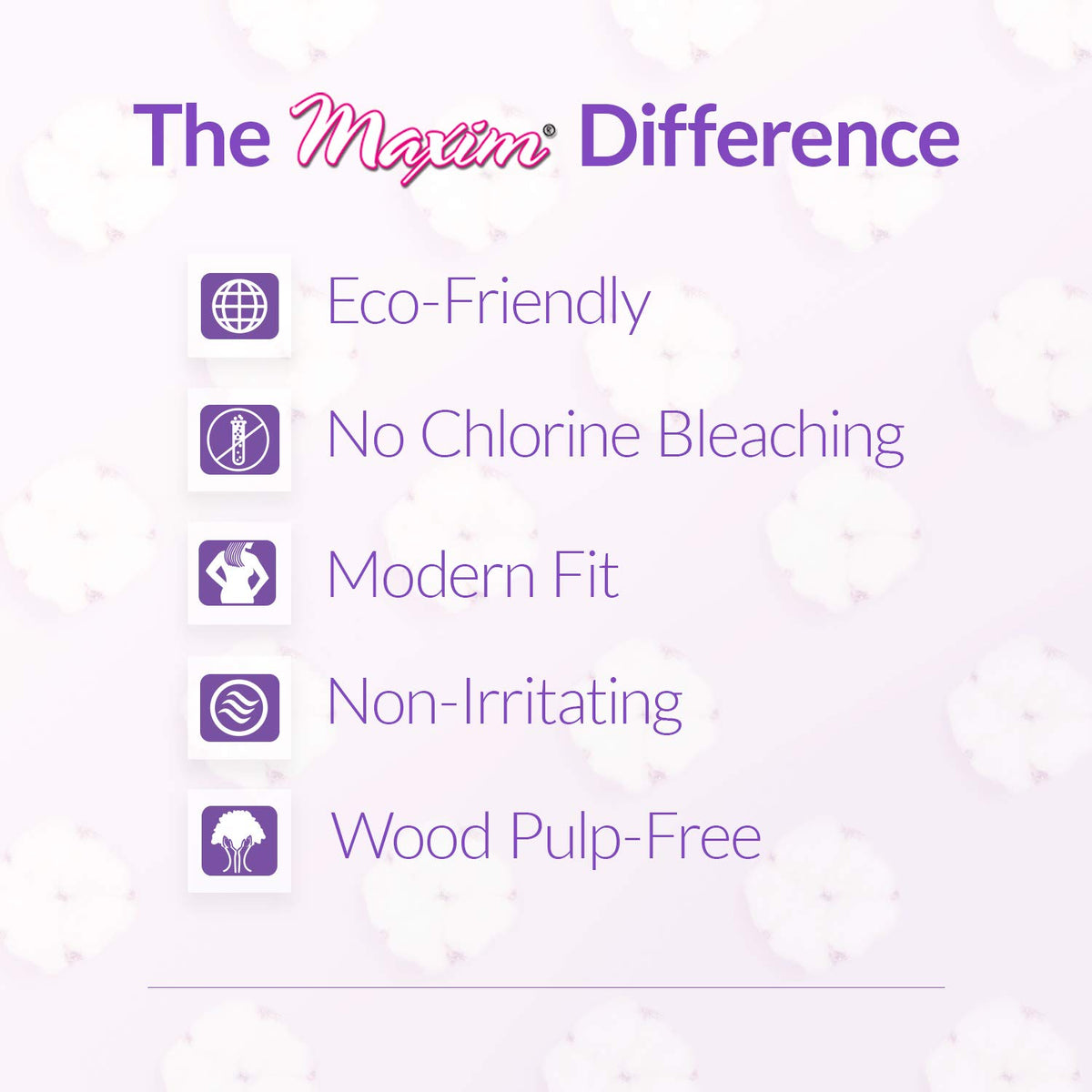 Maxim MaxION Cotton Feminine Pads Super - 10 Count - image 4