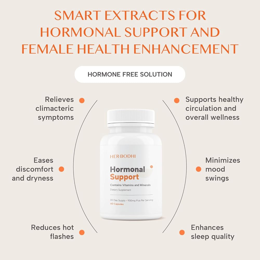 Her Bodhi Hormonal Support Supplement for Women - 60 Capsules - image 3