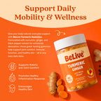 BeLive Turmeric and Ginger Gummies Joint Support - 60 Count - image 3