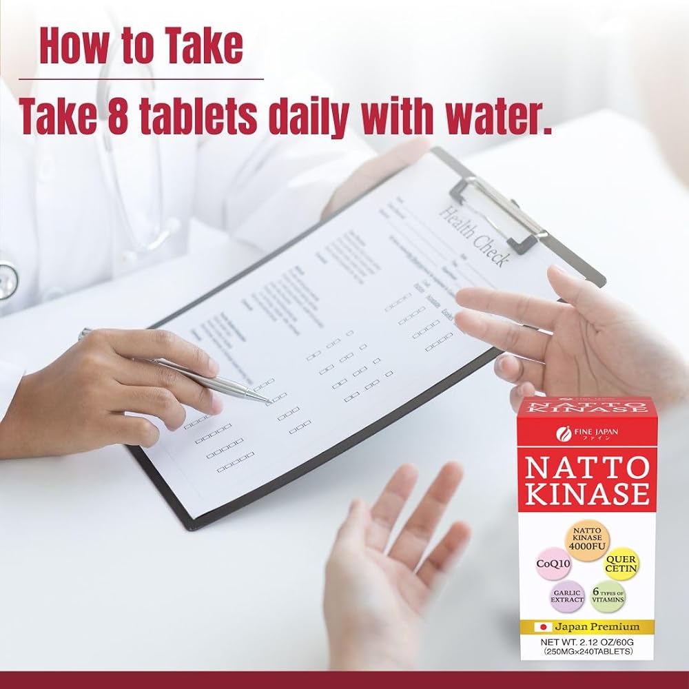 FINE JAPAN Nattokinase 4000FU - Derived from Japanese Natto 180g