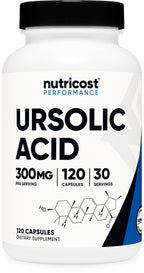 Nutricost Ursolic Acid 300mg - 120 Vegetarian Capsules