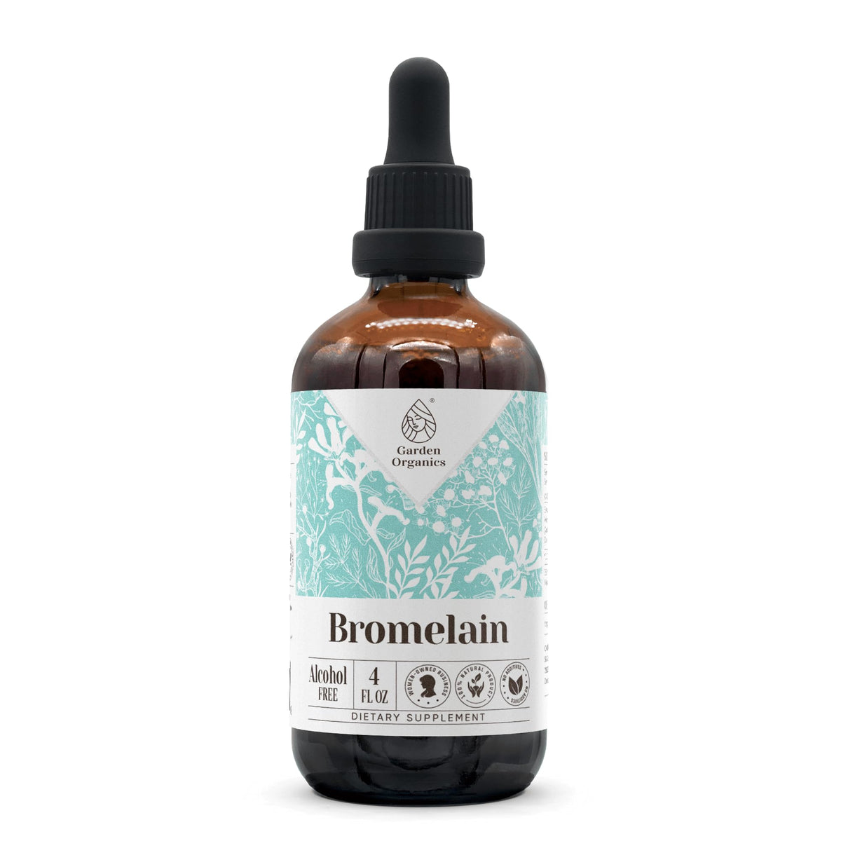 Garden Organics Bromelain Alcohol-Free Natural Tincture Extract