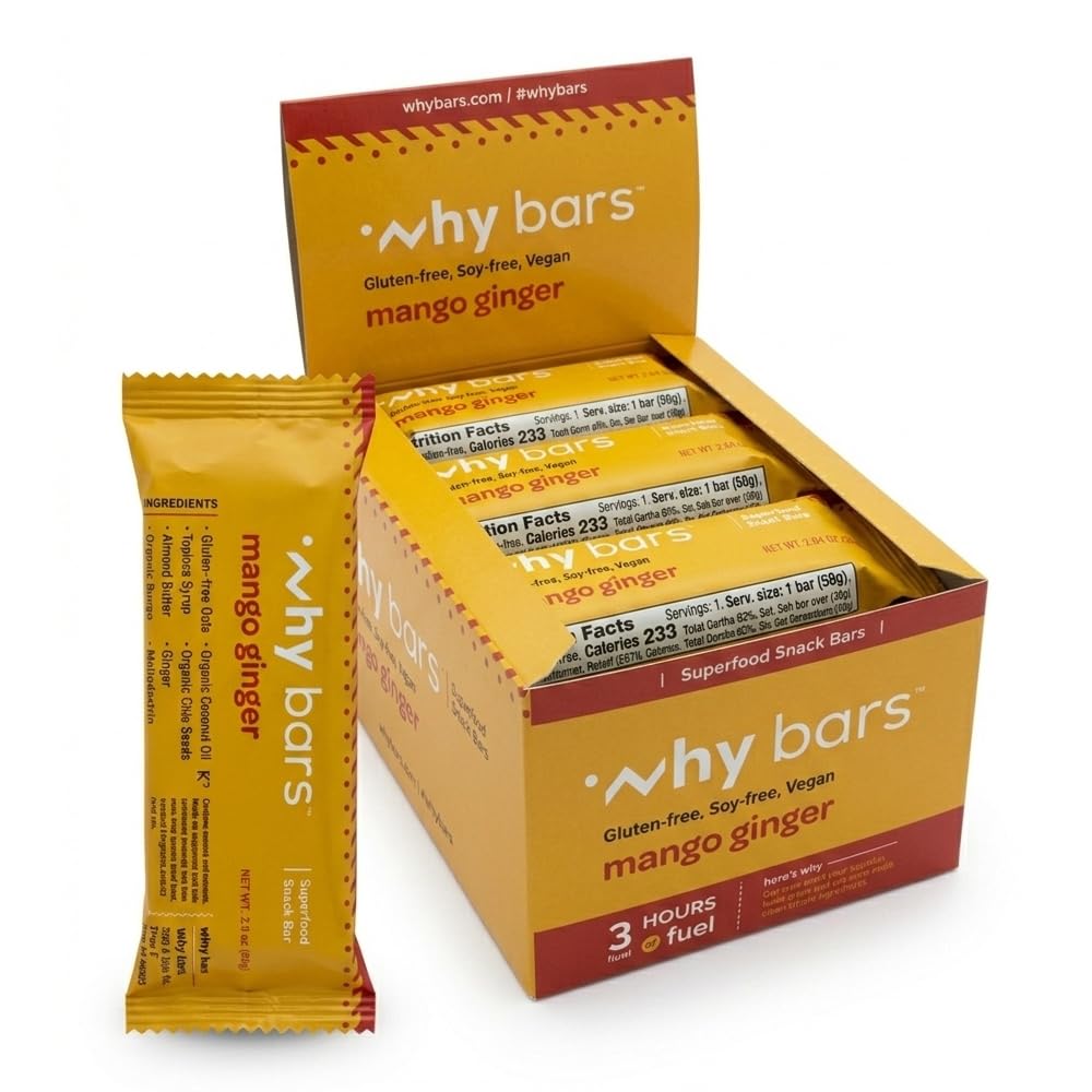 Why Bars, Superfood Protein Bars, 2.04 Ounce Bars - Protein Bar