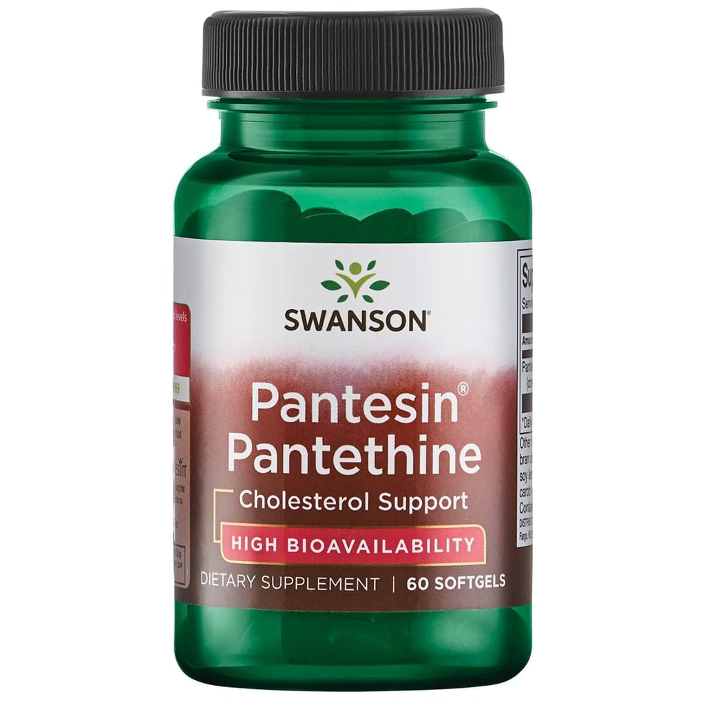 Swanson Pantesin Pantethine 300 mg for Heart Health - 60 Softgels