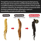 GeumHeuk Korean Black Ginseng Whole Root - 300g (10 Packs) - image 4