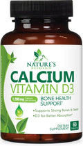 Nature's Nutrition Calcium 1200 mg with Vitamin D3 - Premium Bone