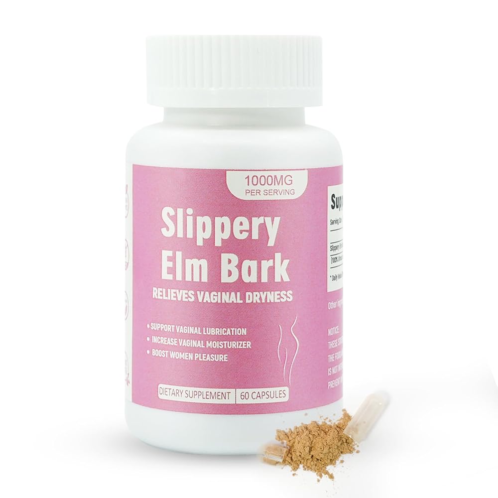 Laicuherb Slippery Elm Bark Capsules for Women - 60 Capsules