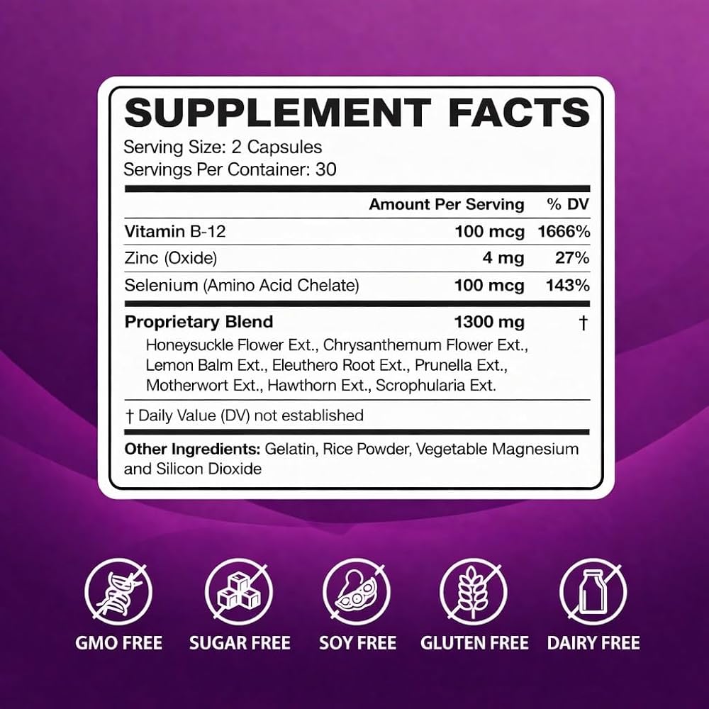 LIG Health Care Thyroid Soothe Capsules for Overactive Thyroid - 60 Capsules - image 2