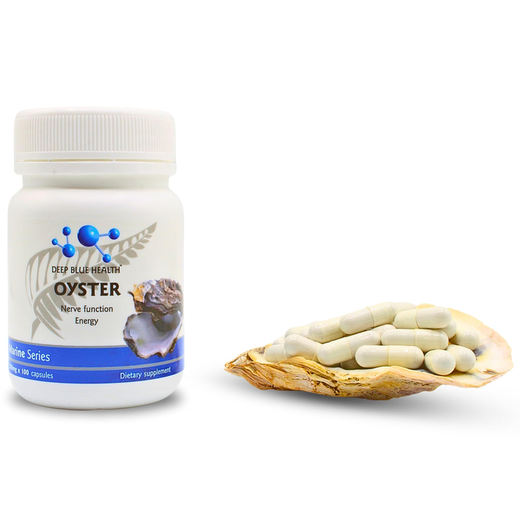 Deep Blue Health Oyster Extract Powder Zinc Supplement - 100 Capsules - image 3