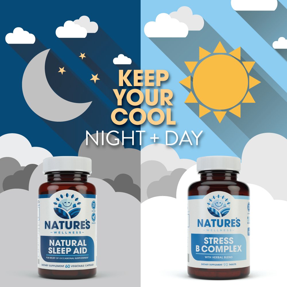 Natures Wellness Vitamin B Complex Stress Relief - 90 Tablets - image 5
