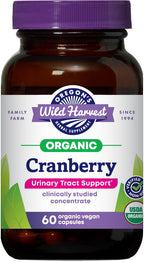 Oregon's Wild Harvest Cranberry Organic Urinary Tract Support - 60 Capsules