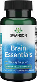 Swanson Brain Essentials Memory Support - 60 Vegetarian Capsules