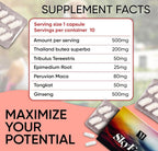 SkyFeel Nutrition Testosterone Booster Daily Energy Support - 10 Capsules - image 2