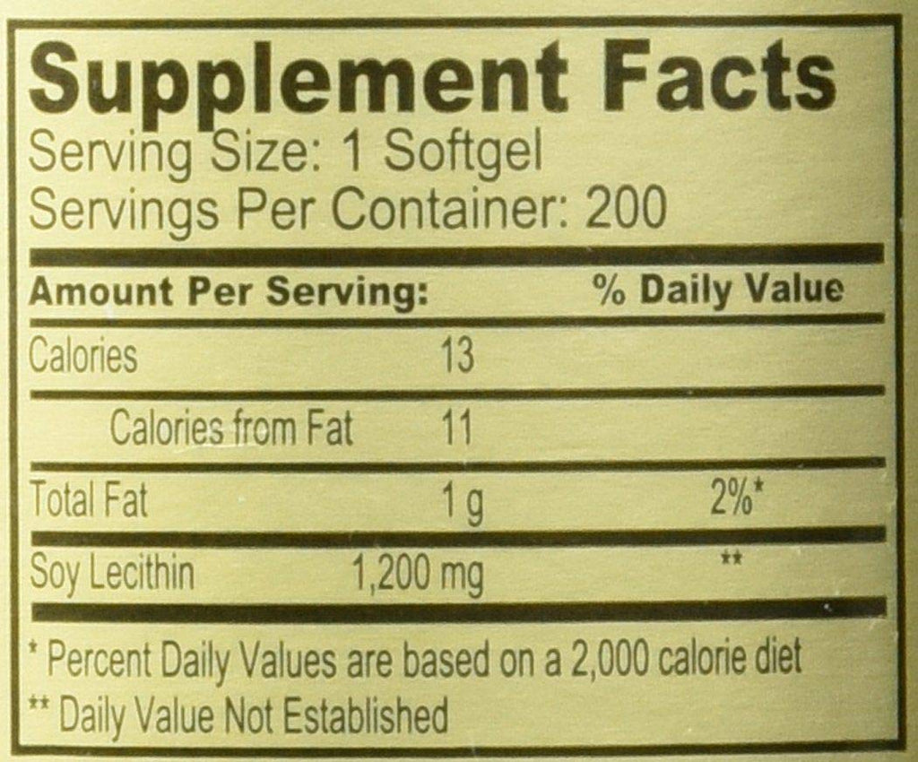 NCB Lecithin 1200 mg Softgels - image 2