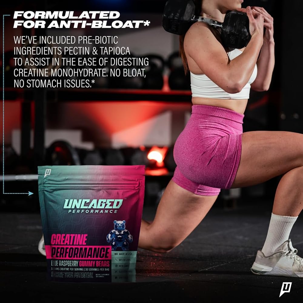 Uncaged Performance Creatine Monohydrate Gummies