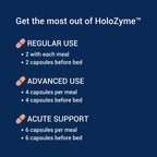 Healthy Gut HoloZyme Max Strength Digestive Enzymes - 180 Capsules - image 9