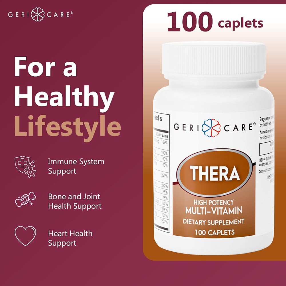 GeriCare Thera High Potency Multivitamin, Nutritional Supplement