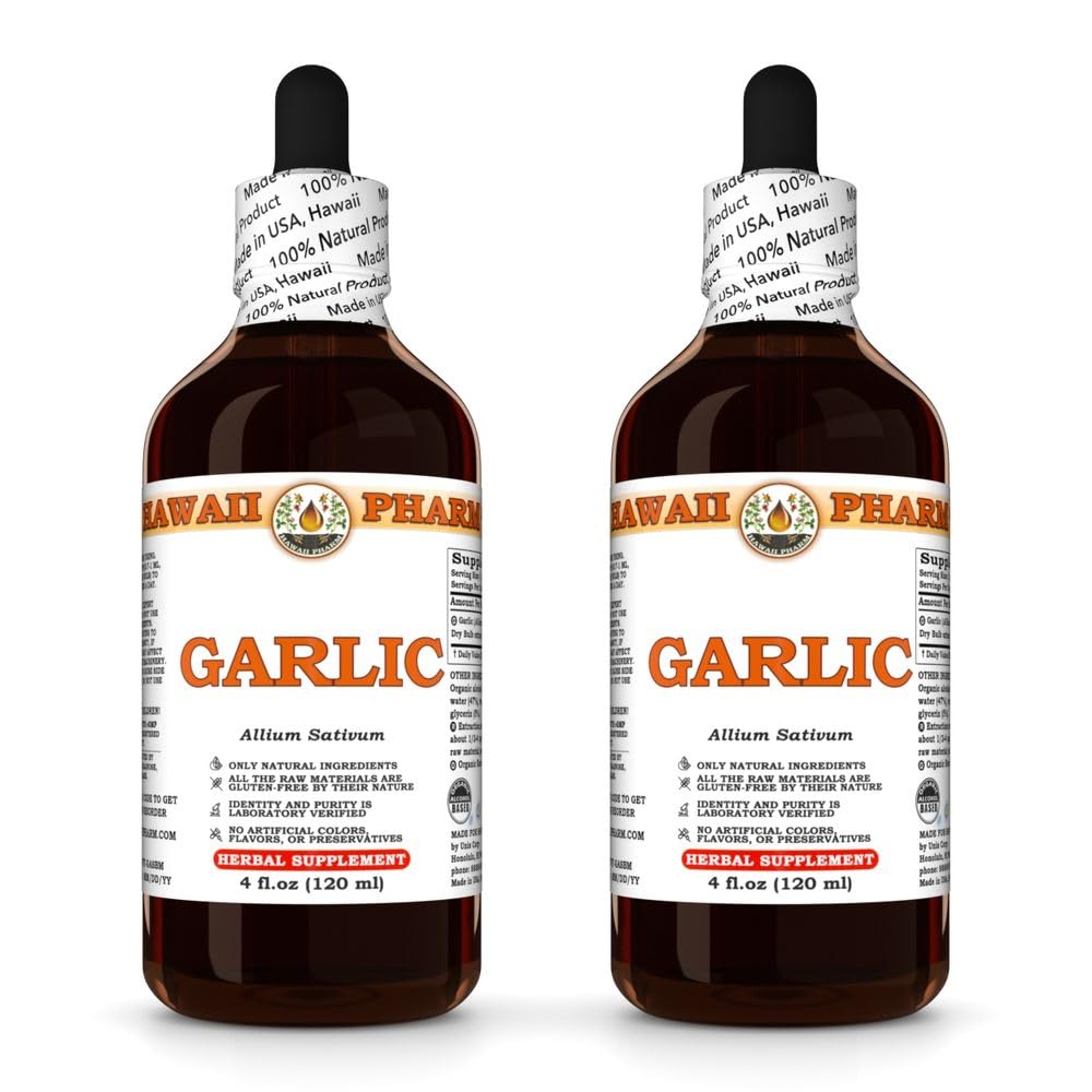 Hawaii Pharm Garlic (Allium sativum) Bulb Liquid Extract