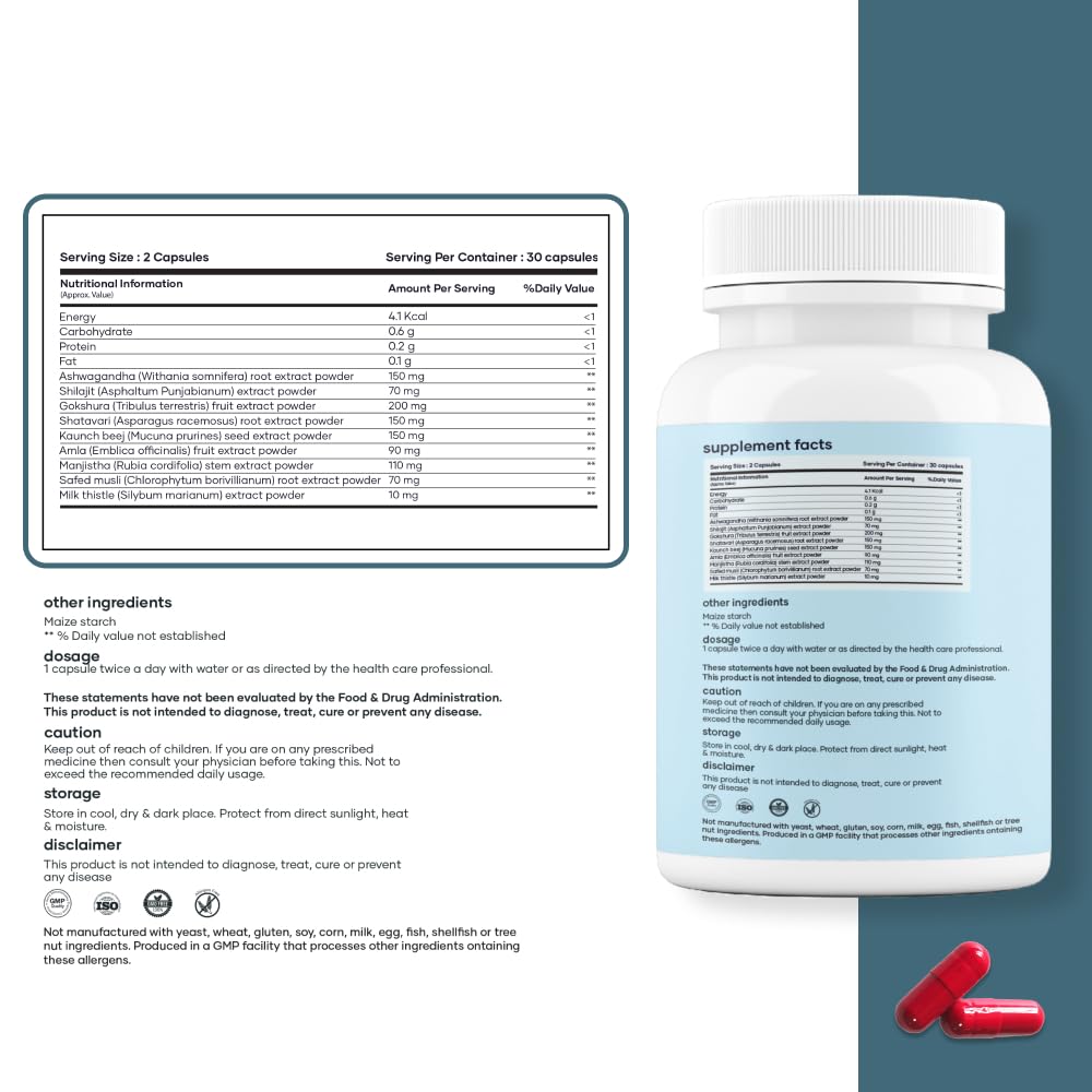 mars by GHC Natural Surge Max Capsules - 180 Count - image 6