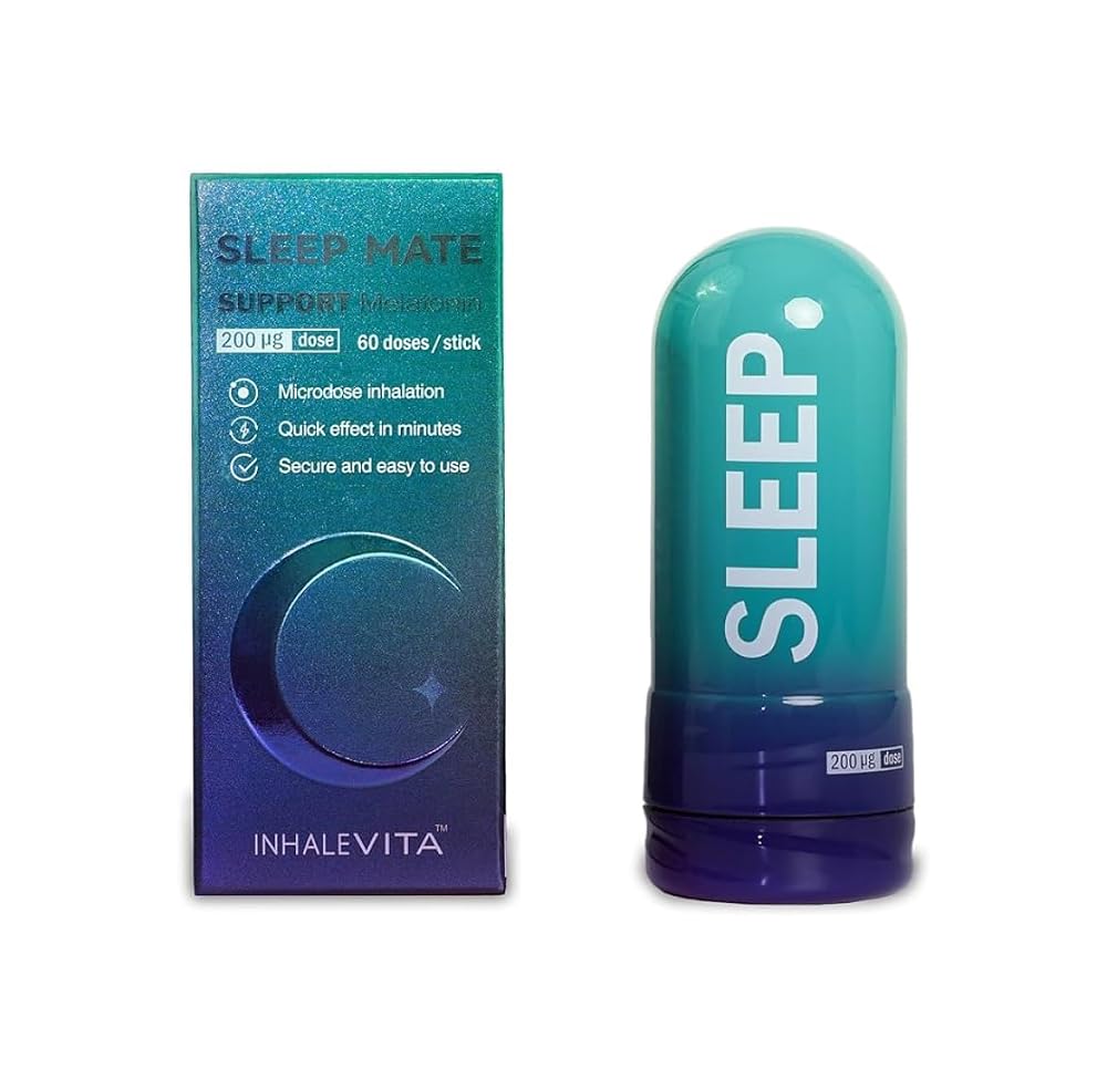INHALEVITA Melatonin Inhaler Sleep Aid 0.2mg - 60-Day Supply