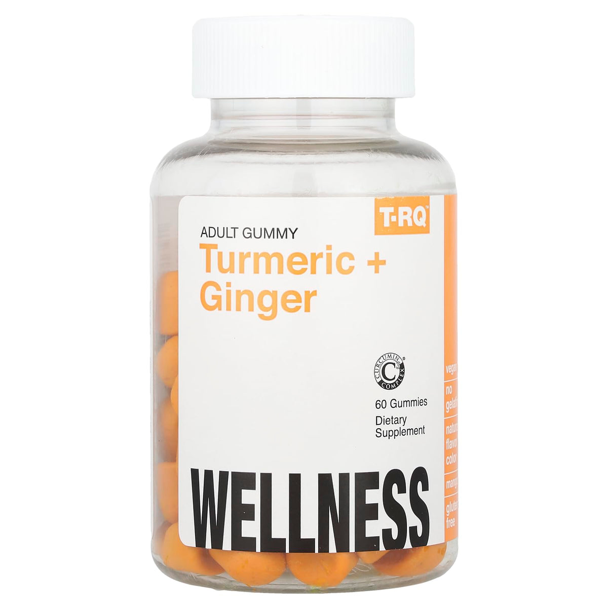 T.RQ Turmeric + Ginger Gummy - 60 Count