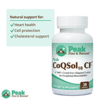 Peak Pure & Natural CoQSol10 CF Ubiquinol CoQ10 - 30 Softgels - image 6