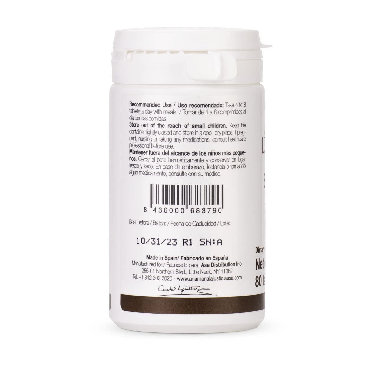 Ana María Lajusticia Brewer's Yeast - 80 Tablets - image 2