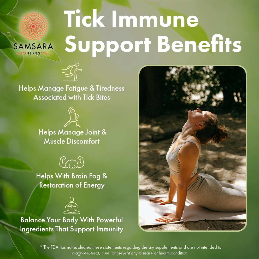 Samsara Herbs Tick Immune Support - 240 Capsules - image 3