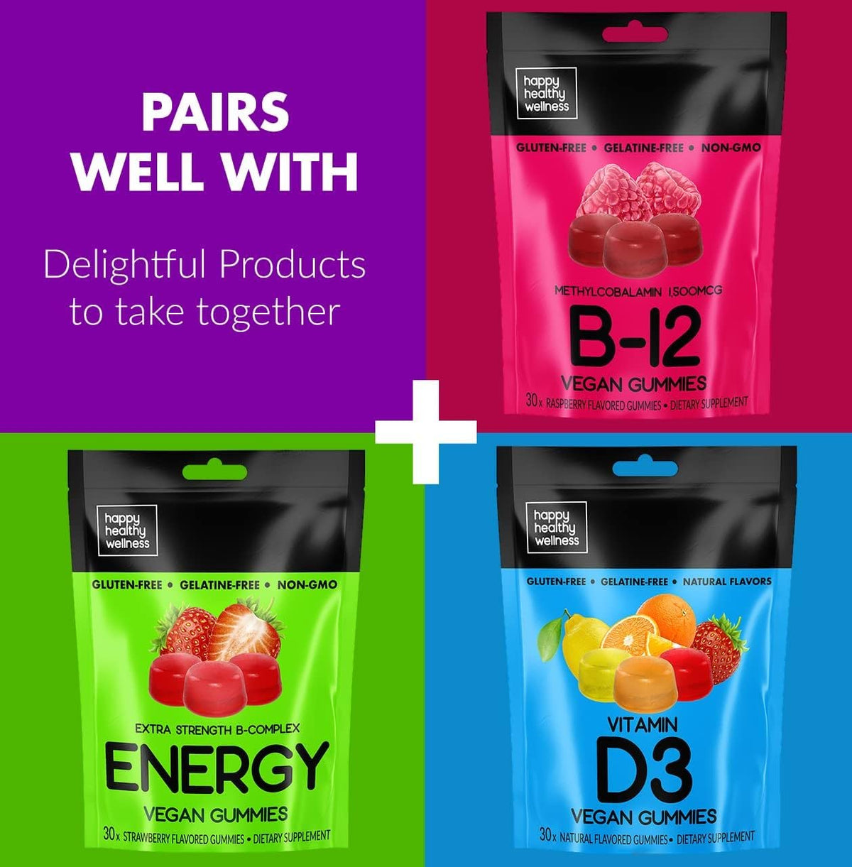 Happy Healthy Wellness Vitamin D3 Vegan Gummies for Immune Support - 1 Count - image 9