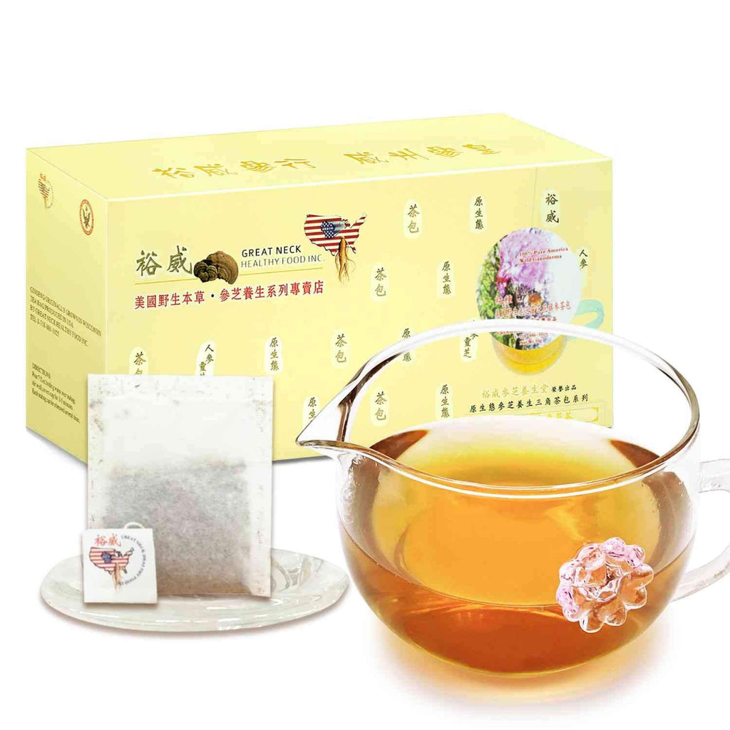 Yu Wei American Ginseng Tea with Reishi Mushroom - 40 Bags - image 2