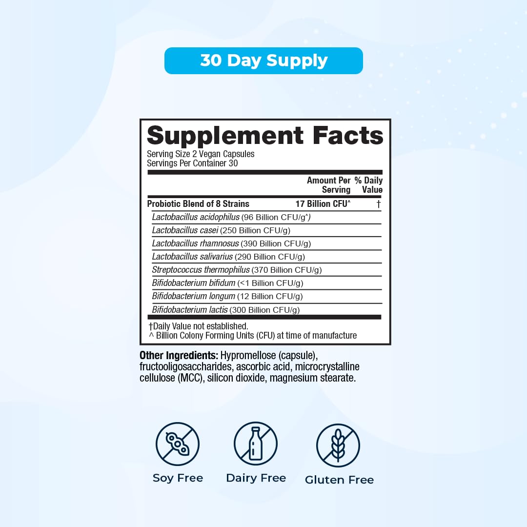 VitaMedica Daily Balance Probiotic-8 16 Billion CFU - 60 Capsules - image 5