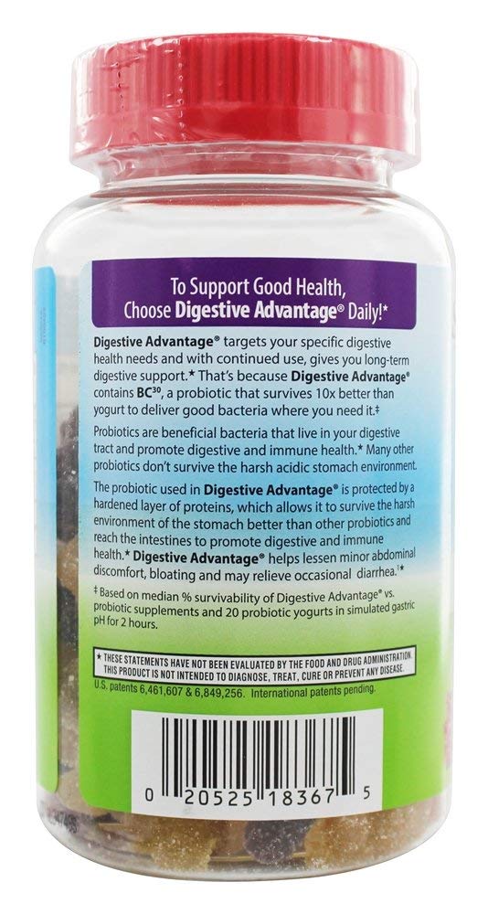 Schiff Digestive Advantage Probiotic Gummies - 60 Count - image 3