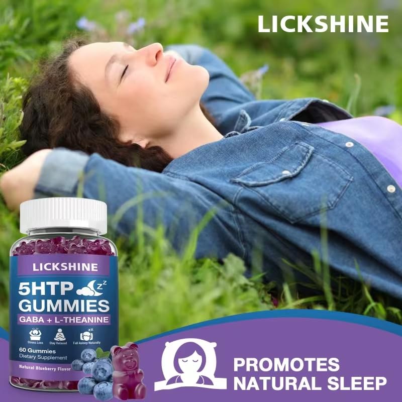 Lickshine 5-HTP GABA Sleep Support Gummies - 120 Count - image 6