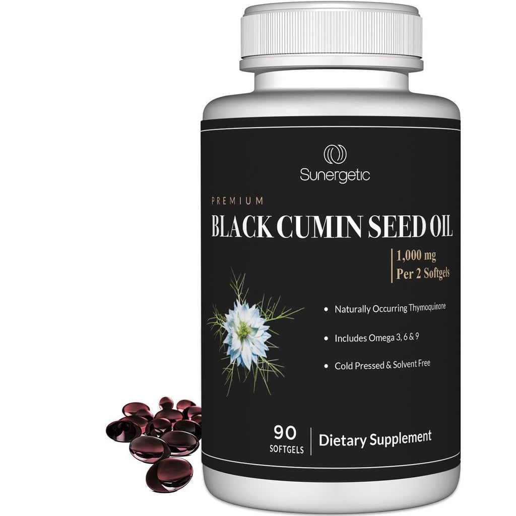 Sunergetic Black Cumin Seed Oil 1000mg - 90 Softgels - image 4