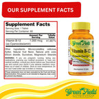 Green Field Nutritions Halal Vitamin B12 1000mcg - 60 Tablets - image 3