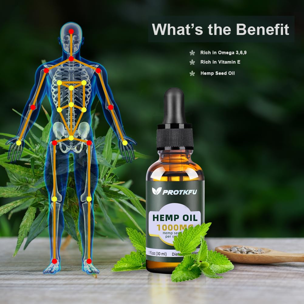 ProTKFU Hemp Oil Supplement Omega 3-6-9 - 2 Fl Oz - image 4