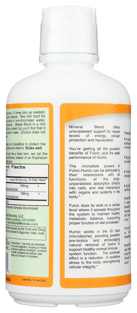 Vital Earth Minerals Fulvic Humic Blend - 32 fl oz (8 Pack) - image 3