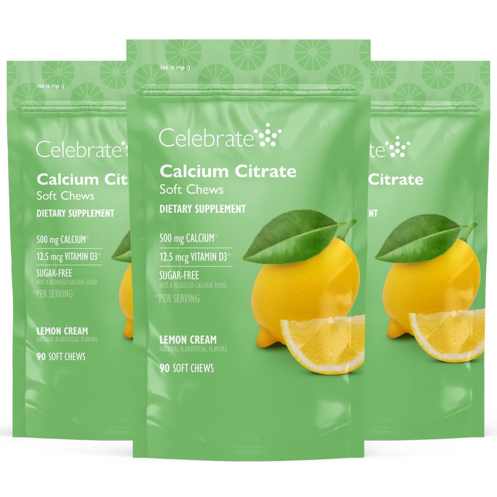 Celebrate Vitamins Bariatric 500mg Calcium Citrate Soft Chews