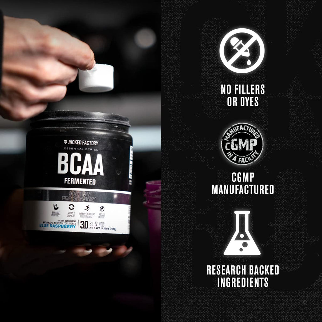 Jacked Factory BCAA Powder Fermented 6g - 30 Servings - image 4