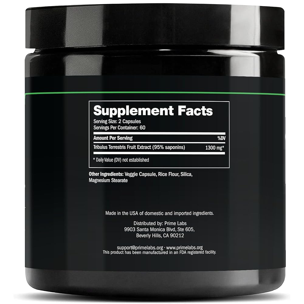 Prime Labs Tribulus Terrestris for Men 1300 mg - 120 Capsules - image 3