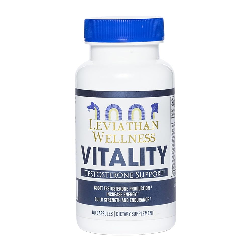 Leviathan Wellness Vitality Testosterone Support Formula - 60 Capsules