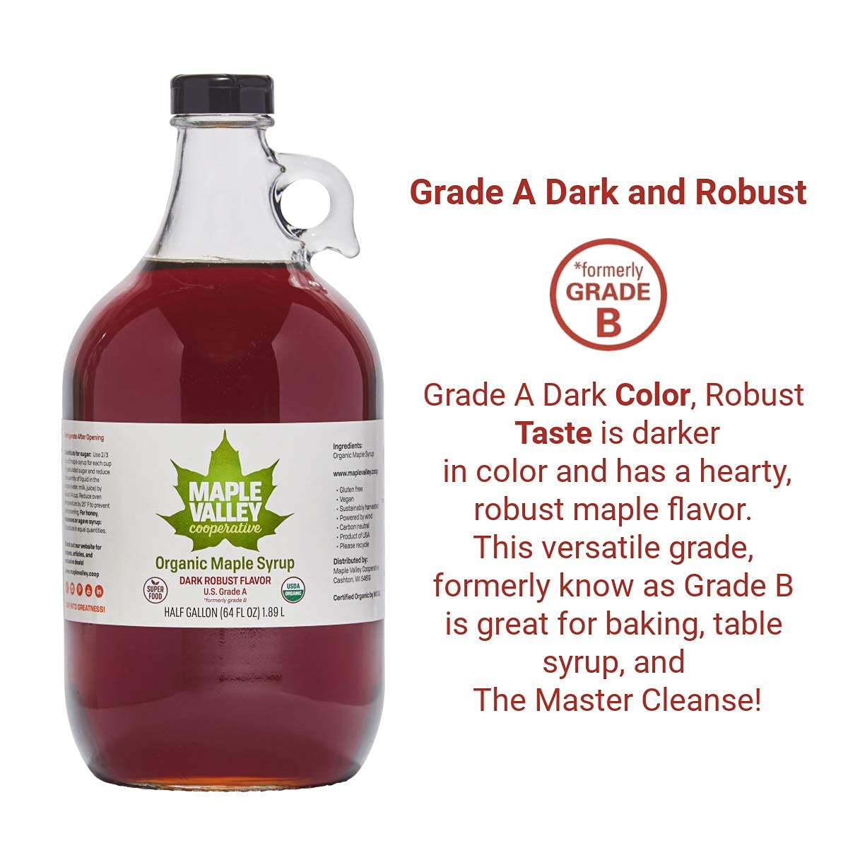 Maple Valley Master Cleanse 10 Day Detox/Kit with 64 oz Glass Bottle - image 3